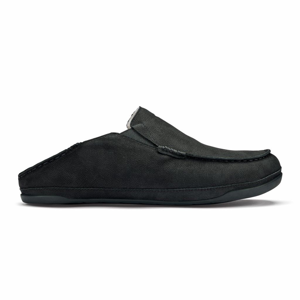 Zapatos Olukai Kīpuka Hulu - Pantuflas Hombre Negros 20429-867